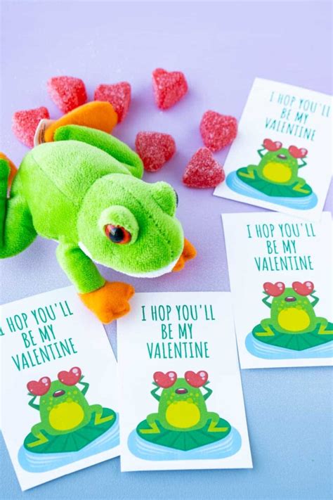 Free Printable Frog Valentine Cards Play Party Plan