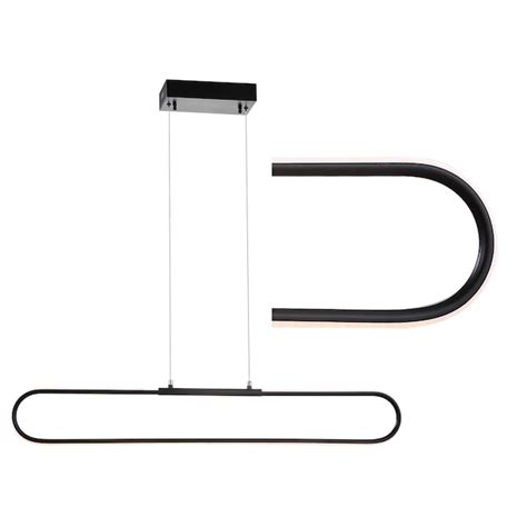 Jonathan Y Ned Minimalistic Black Modern Contemporary Linear Led