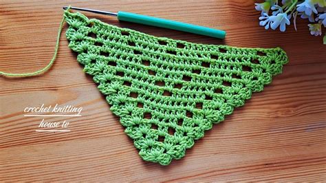 comment faire un châle au crochet triangle facile rapide vous allez