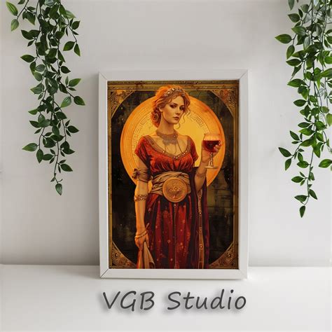 Circe Greek Sorcery Goddess Withcraft Fine Art Giclee, Vintage Painting ...