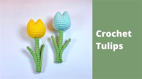 Crochet Tulip Crochet Keychain YouTube