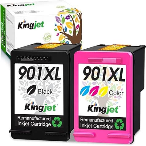 Amazon Kingjet Remanufactured Ink Cartridge Replacement For 901 XL