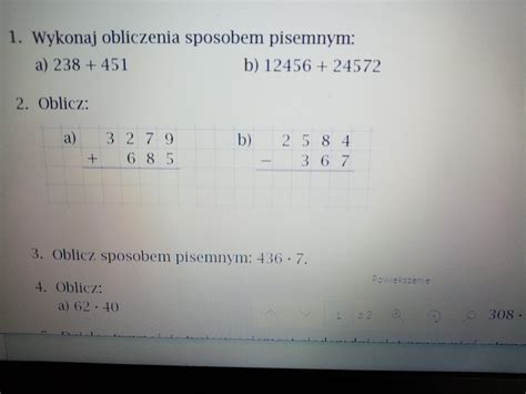 Prosze Zrobi Mi Ktos Te Zadania Oprocz Bo Zaraz Mam Kartkowke Pls