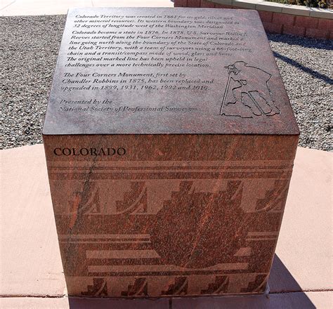 Standing On Four States At Four Corners Monument The Gate