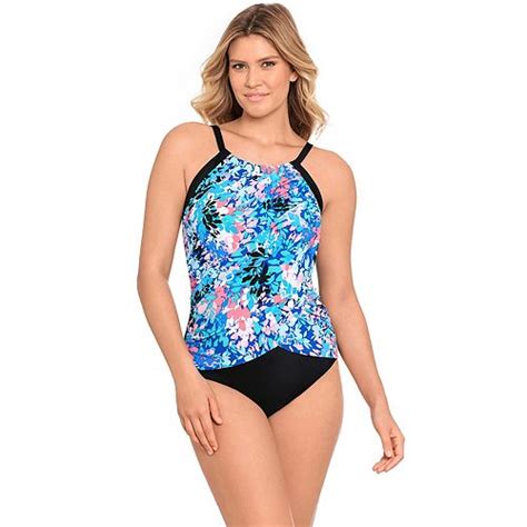 Womens Croft And Barrow® Lexi Tummy Control Swimsuit