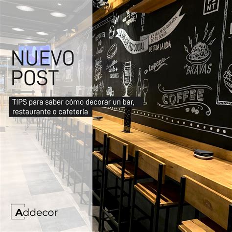 TIPS sobre como decorar un bar restaurante o cafetería AD Decor Online