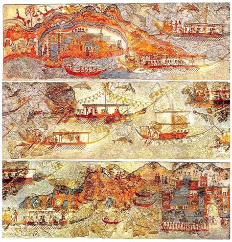 Viático de Vagamundo: Santorini minoan frescoes (frescos Minóicos)