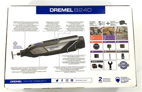 NEW Dremel 8240 12V Cordless Rotary Tool Kit EBay