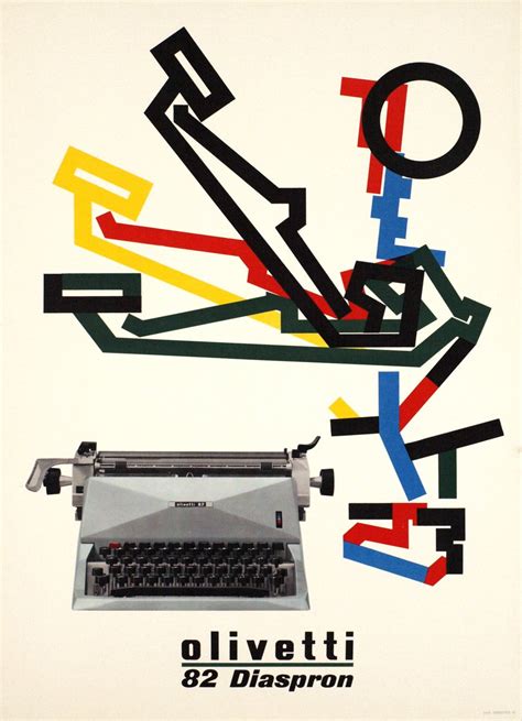 Vintage Poster Olivetti Diaspron Galerie