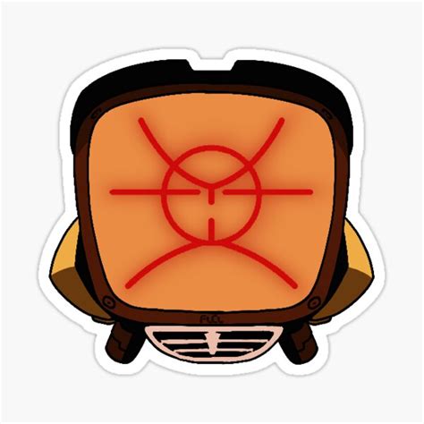 "FLCL Canti Head - Atomsk Version" Sticker for Sale by lycchi | Redbubble