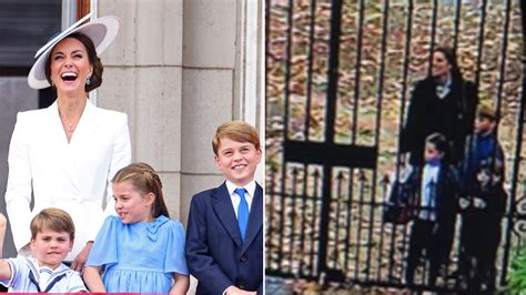 Kate Middleton And Children George Charlotte And Louis Pictured Trick