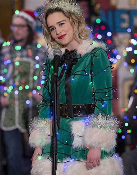 Emilia Clarke Last Christmas Green Jacket | Get 40% Off