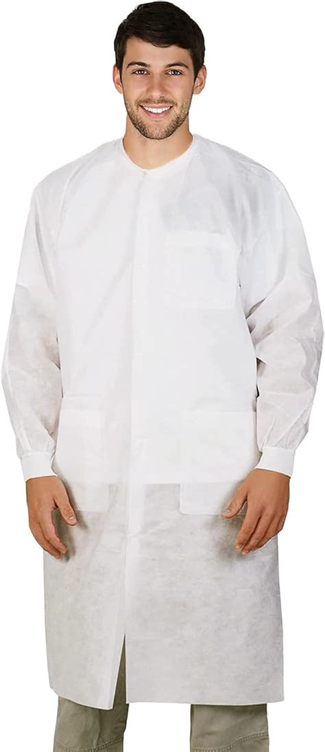 Amazon Ezgoodz White Disposable Lab Coats For Adults Small