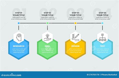 timeline  steps infographic template stock vector illustration