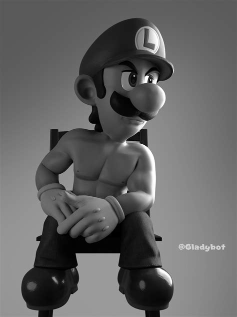 Giga Chad Luigi By Gladybot Rmario