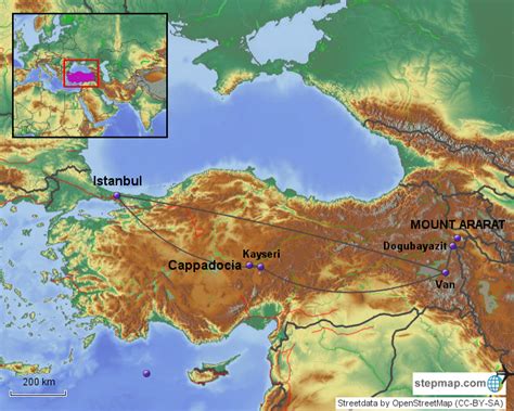 Stepmap Turkey Ararat Landkarte Für Turkey