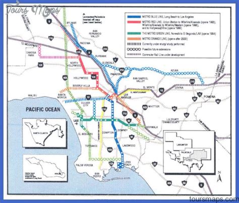 Los Angeles Subway Map - ToursMaps.com