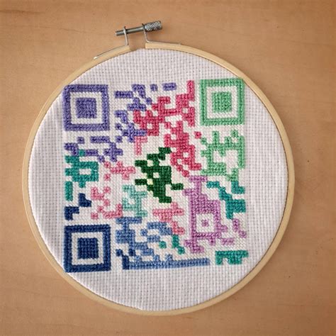 The Qr Code Ive Been Embroidering For The Past Week Doesnt Even Work