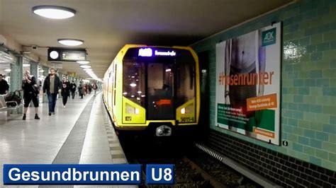 Gesundbrunnen U8 U Bahn Berlin BVG H F76 YouTube