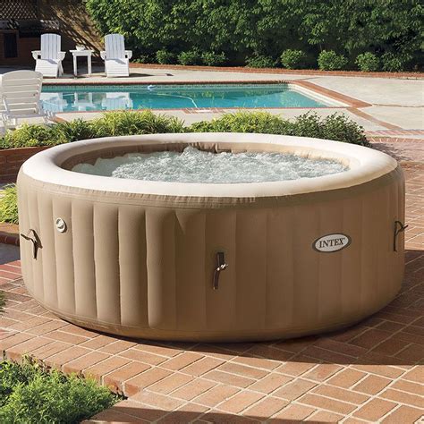 Spa Gonflable Intex PureSpa Sahara Rond 4 Places Beige