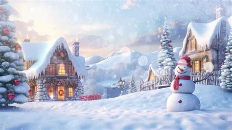 Animated Christmas Snow Scenes