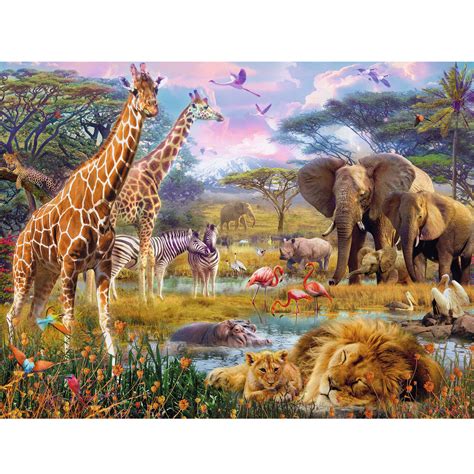 Puzzle 1500 pièces Afrique multicolore Jeux et jouets Ravensburger