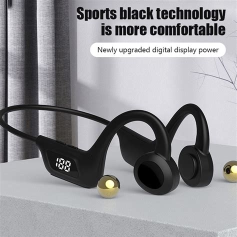 BL13 Bone Conduction headset sem fio LED display fone de ouvido cartão