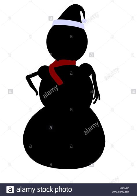 Christmas Snowman Silhouette at GetDrawings | Free download