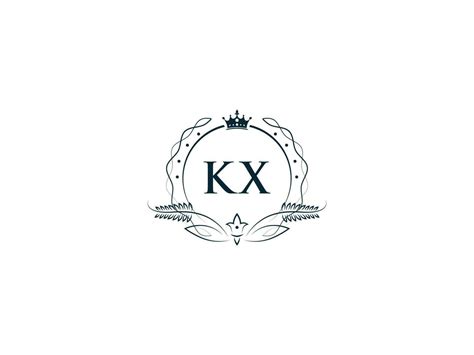 Alphabet Crown Kx Feminine Logo Elements Initial Luxury Kx Xk Letter Logo Template 23912896