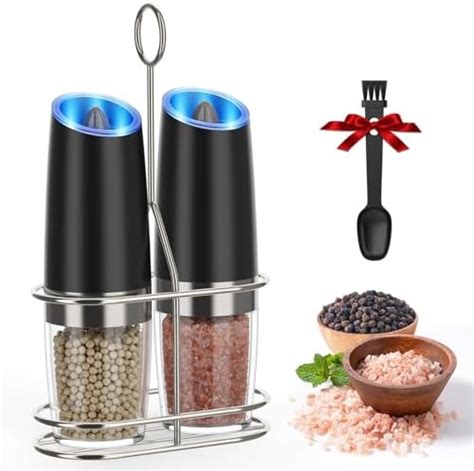 Amazon Gravity Electric Pepper And Salt Grinder Set Battery