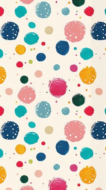 Premium Photo Colourful Polka Dot