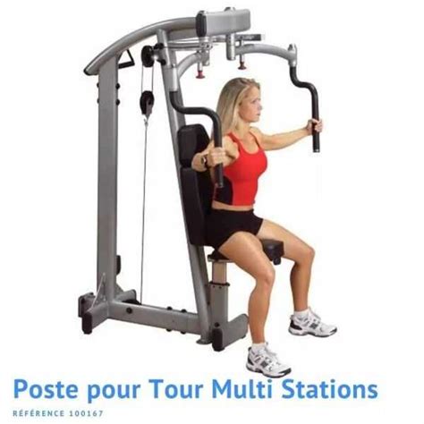 Poste Pectoraux Deltoides Pro Dual Multi Stations Musculation