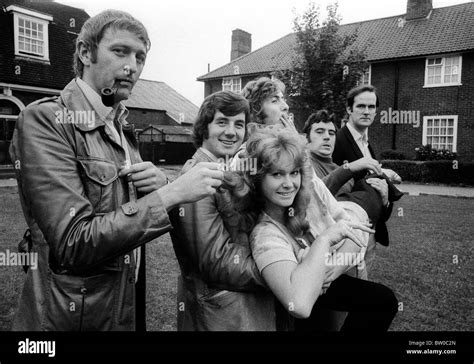 The cast of Monty Python's Flying Circus during rehearsals in Acton ...