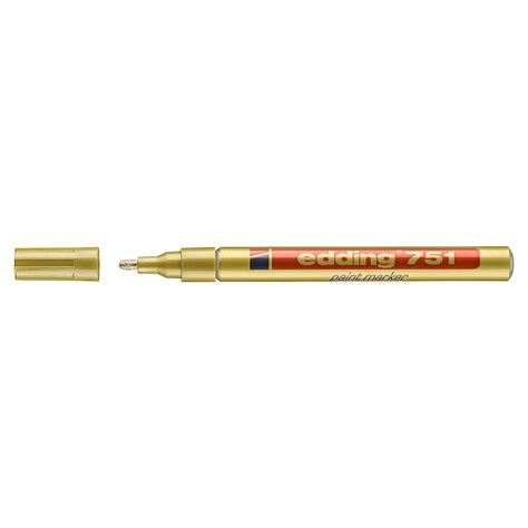 Edding 751 Paint Marker 1 2mm Bullet Tip Gold Office Supplies Office One Llc