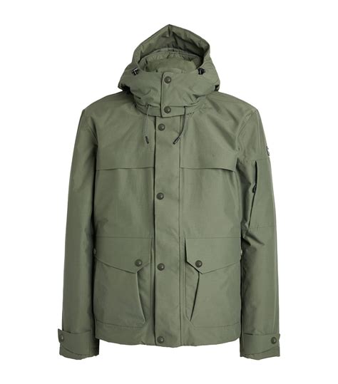 Mens Rlx Ralph Lauren Green Faille Water Repellent Hooded Jacket