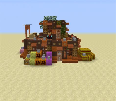 Desert Oasis House 2 - Blueprints for MineCraft Houses, Castles, Towers ...