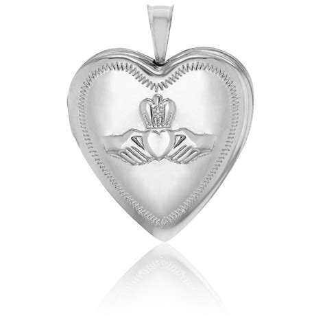 Pendentif Photo Coeur Claddagh Argent 925 Artemis