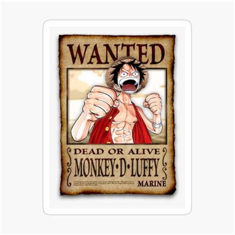 Luffy Gear Wanted Poster Hd Em Desenhos De Anime