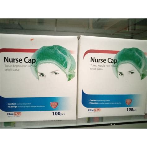 Jual Nurse Cap Disposable Penutup Kepala Sekali Pakai Onemed Box Isi