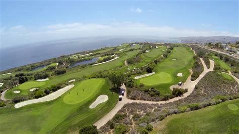 Palos Verdes - June, 2014: Aerial Video Of The Trump Golf Course. Stock ...