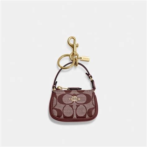 Mini Nolita Bag Charm In Signature Chambray Coach Outlet Bag Charm