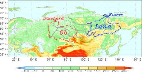 Physical Map Of Siberia