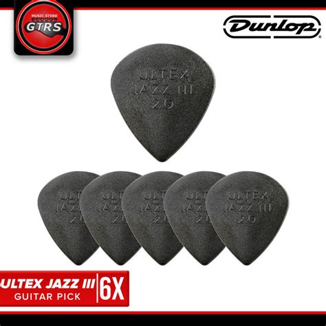 Dunlop Ultex Jazz III 2 0mm Guitar Pick 6pcs Lazada PH