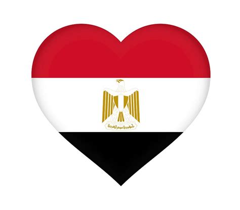 Flag Of Egypt Heart Digital Art By Roy Pedersen Fine Art America