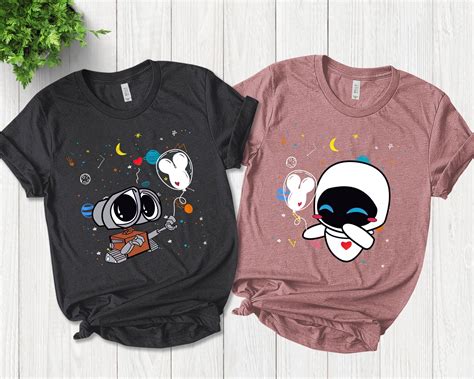 Wall E Eve Shirt Wall E Couple Shirts Disney Matching Shirts Disney