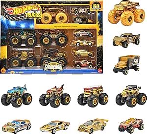 Amazon co jp ホットウィール Hot Wheels モンスタートラック ビッグフットトロフィーチャンピオンコレクションセット