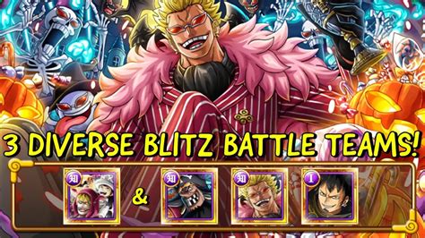 OPTC Heart VS Heavenly Demon Doflamingo Blitz Battle 3 Diverse Teams