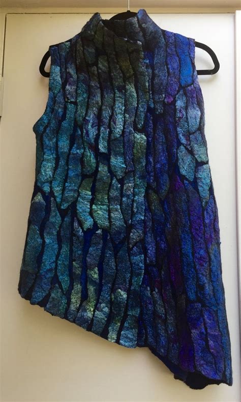 Art Clothes Sewing Clothes Nuno Felt Scarf Artwear Felting