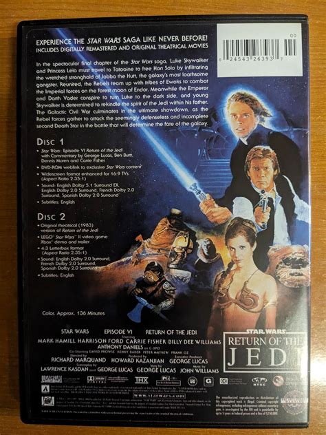 Star Wars Original Theatrical Trilogy Iv V Vi Widescreen Limited