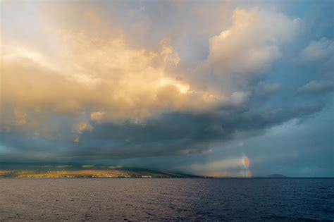 A Stormy Sky At Sea With A Rainbow Photograph By Mat Rick Photography